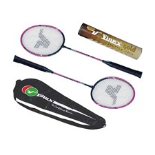 Vinex Badminton Racquet Set - Super Gold